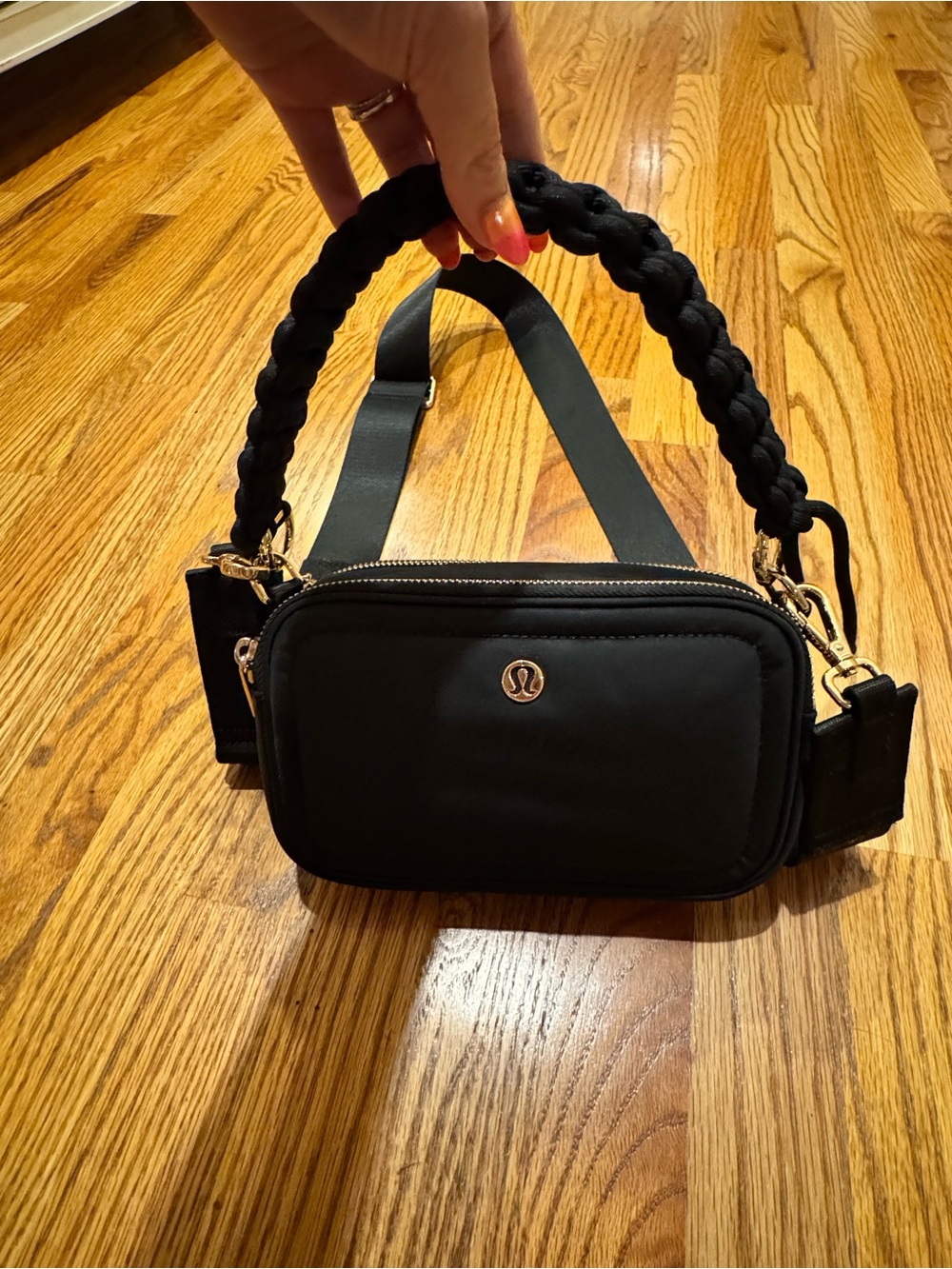 Lululemon bag with braided handle